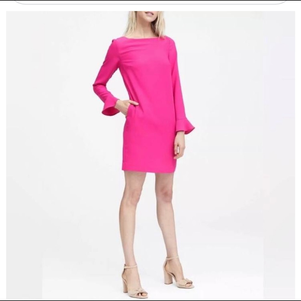 Banana republic hot pink dress